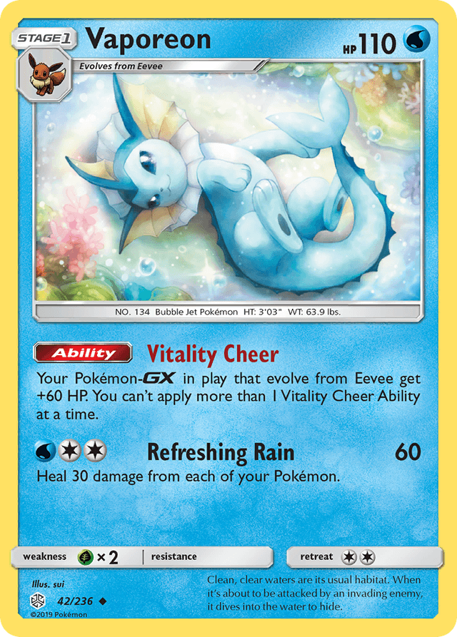 Vaporeon — Cosmic Eclipse #42