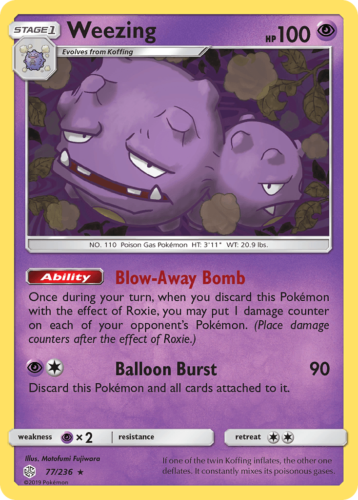 Weezing — Cosmic Eclipse #77