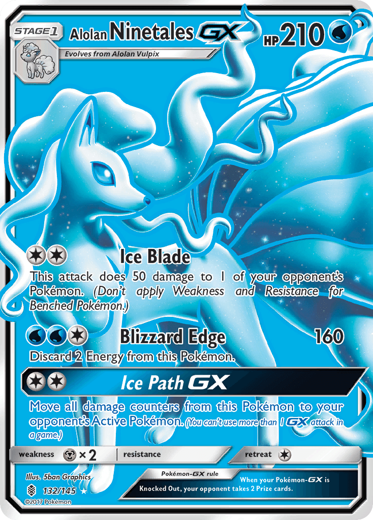 Alolan Ninetales-GX — Guardians Rising #132