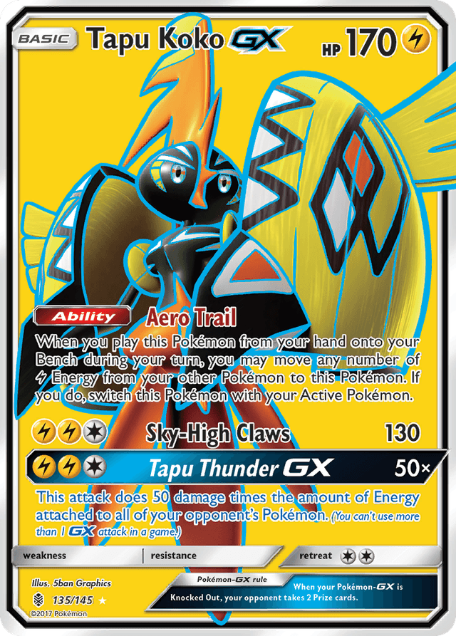 Tapu Koko-GX — Guardians Rising #135