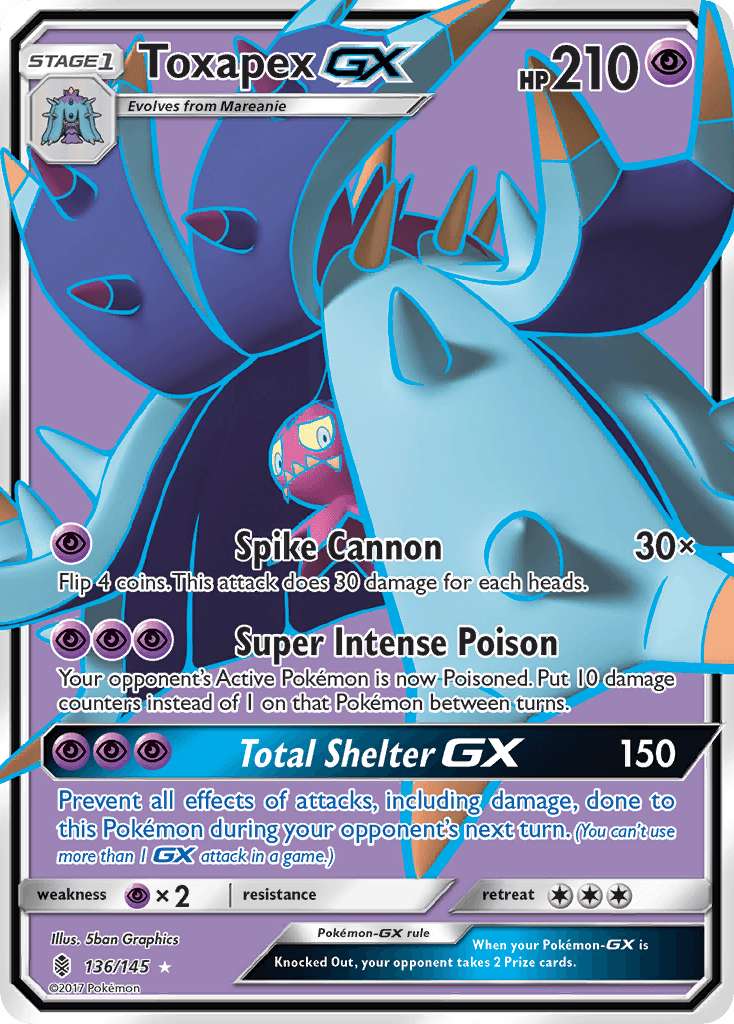 Toxapex-GX — Guardians Rising #136