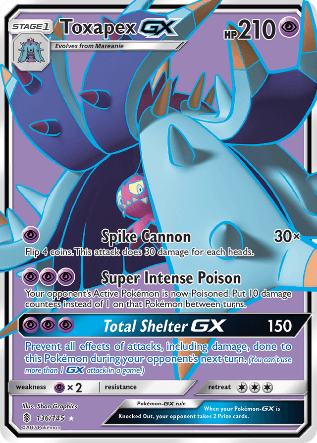 Toxapex-GX — Guardians Rising #136