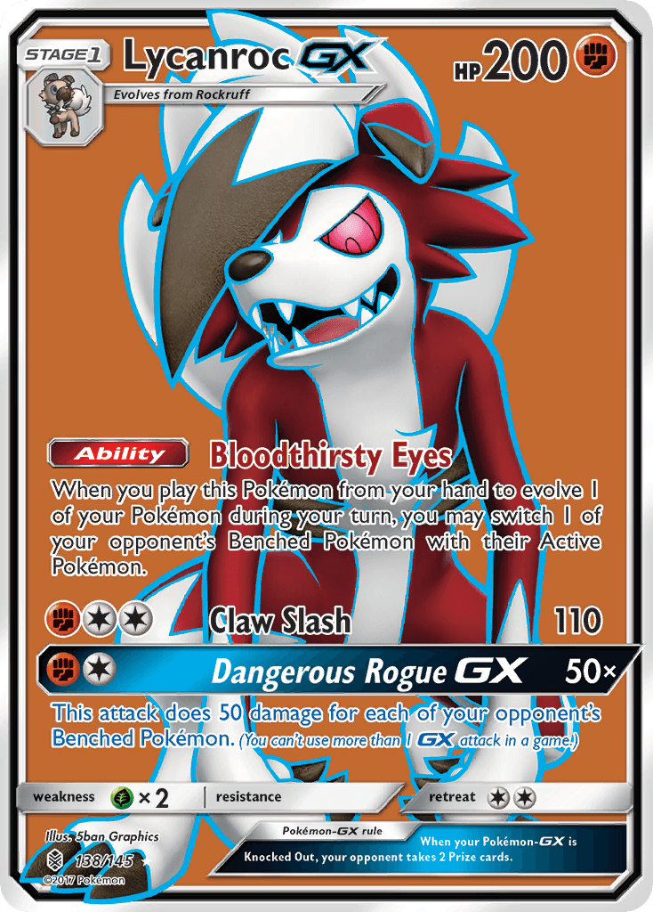 Lycanroc-GX — Guardians Rising #138