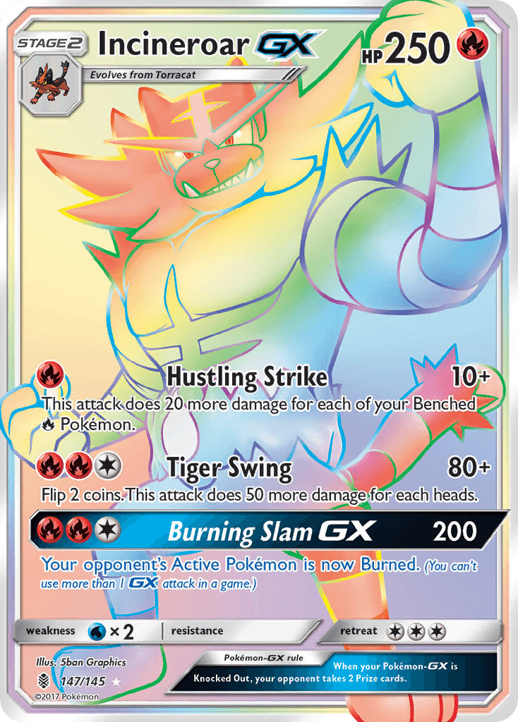 Incineroar-GX — Guardians Rising #147
