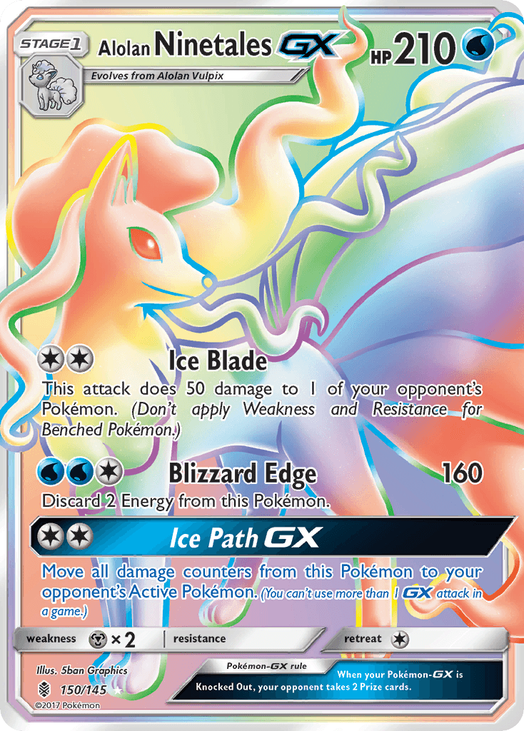 Alolan Ninetales-GX — Guardians Rising #150