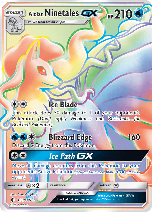 Alolan Ninetales-GX — Guardians Rising #150