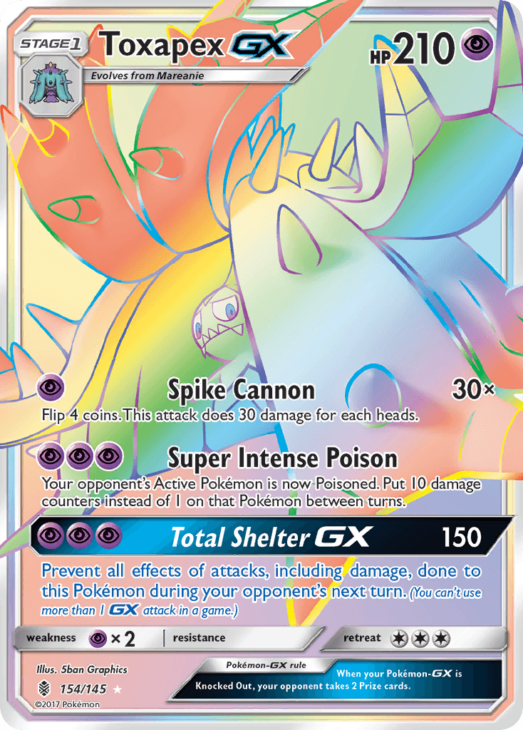 Toxapex-GX — Guardians Rising #154