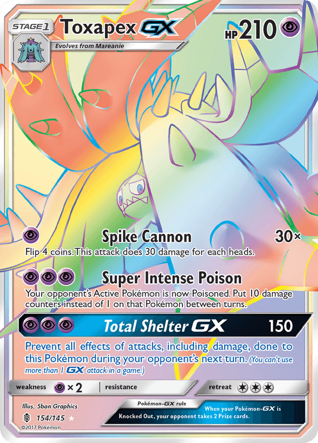 Toxapex-GX — Guardians Rising #154