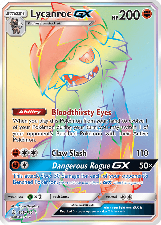 Lycanroc-GX — Guardians Rising #156