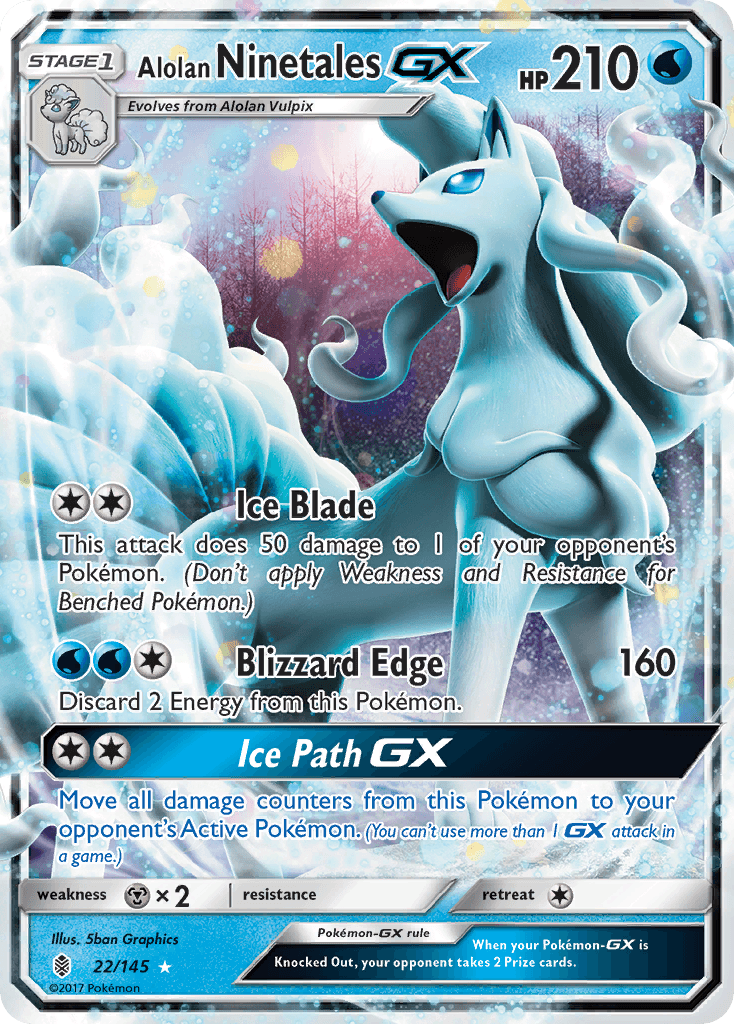 Alolan Ninetales-GX — Guardians Rising #22