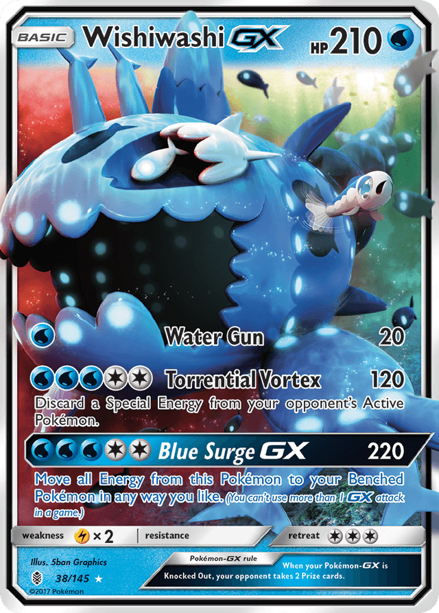 Wishiwashi-GX — Guardians Rising #38