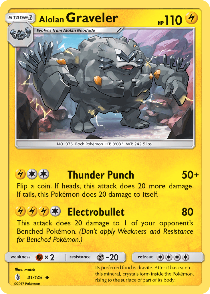 Alolan Graveler — Guardians Rising #41