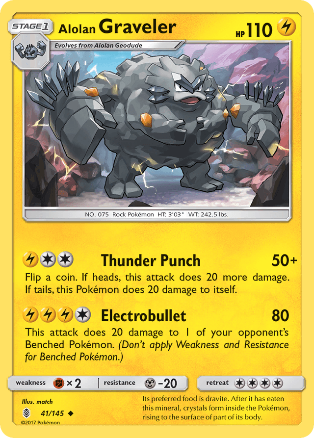 Alolan Graveler — Guardians Rising #41