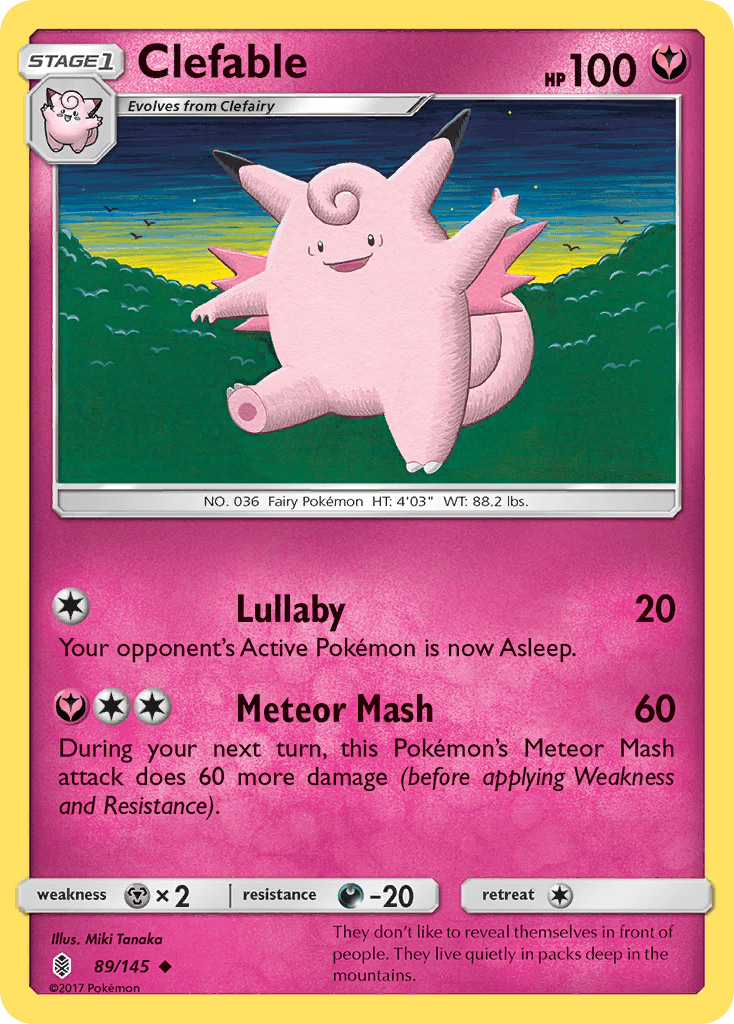 Clefable — Guardians Rising #89