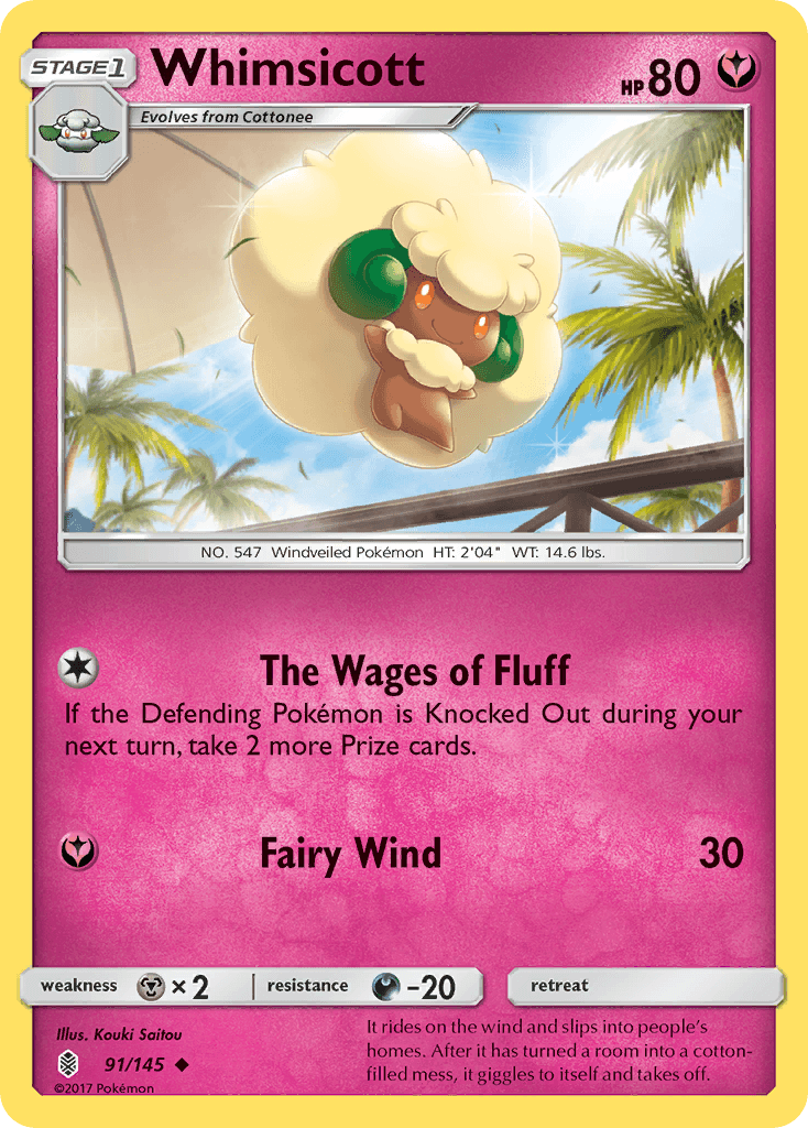 Whimsicott — Guardians Rising #91