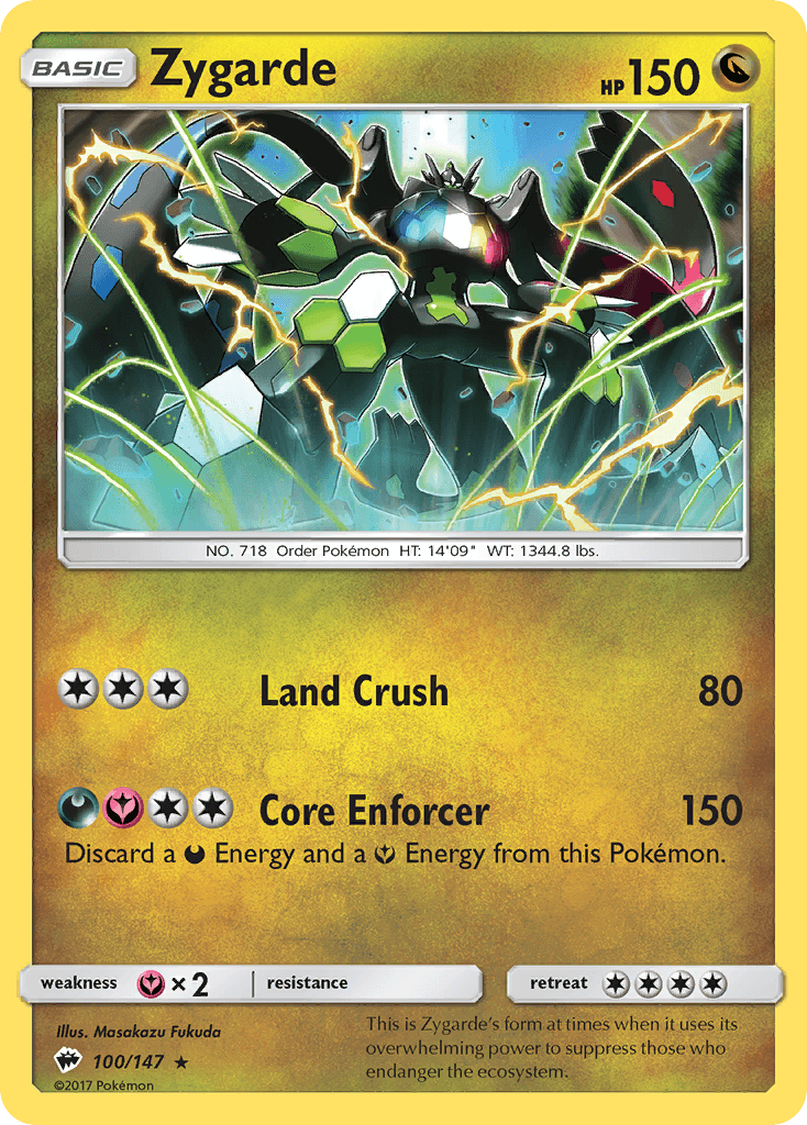 Zygarde — Burning Shadows #100