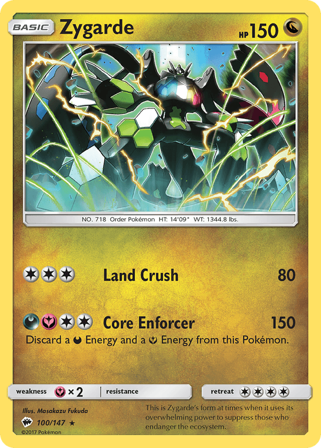 Zygarde — Burning Shadows #100