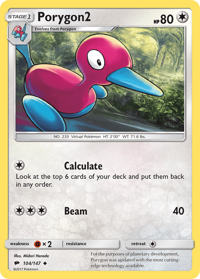 Porygon2 — Burning Shadows #104