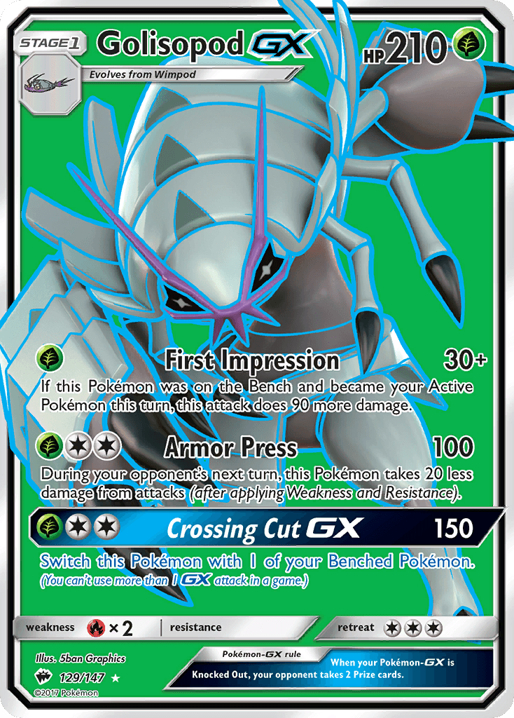Golisopod-GX — Burning Shadows #129