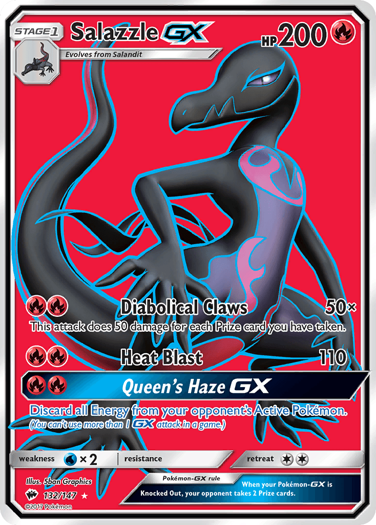 Salazzle-GX — Burning Shadows #132