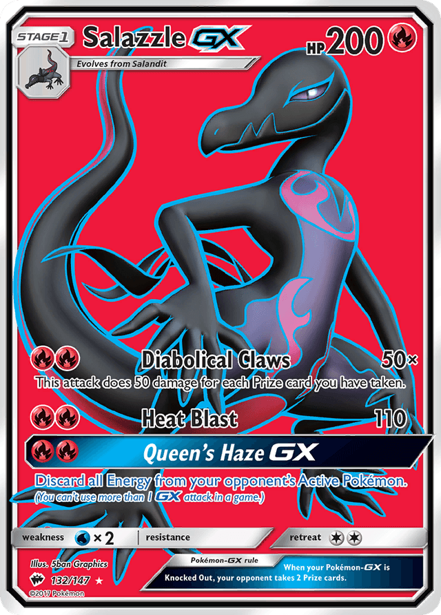 Salazzle-GX — Burning Shadows #132