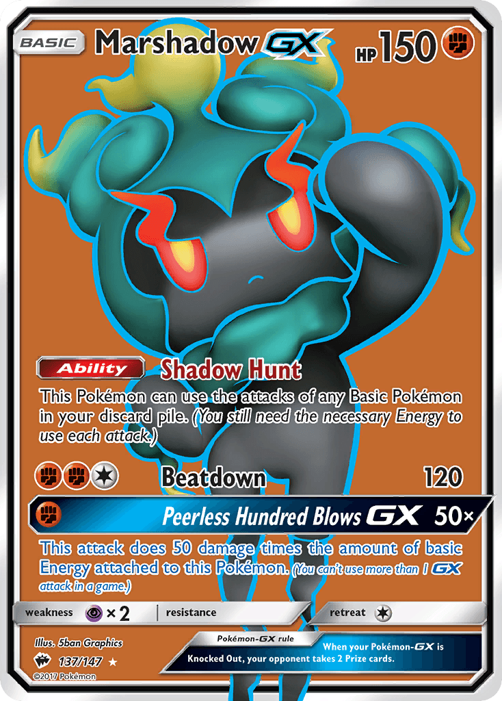 Marshadow-GX — Burning Shadows #137