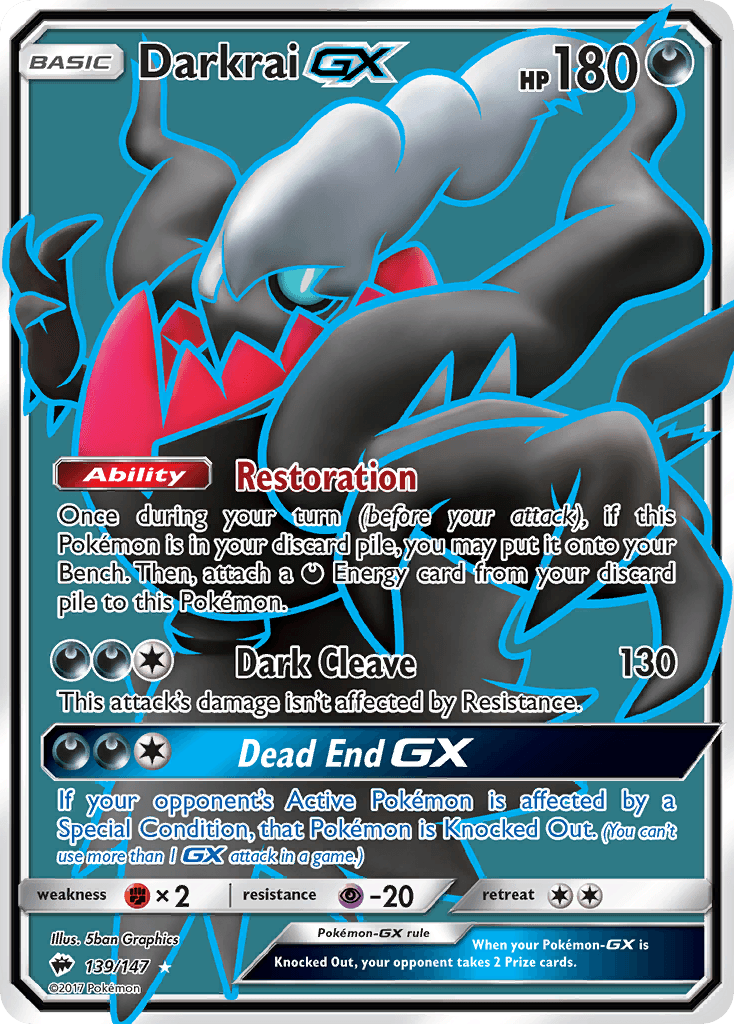 Darkrai-GX — Burning Shadows #139