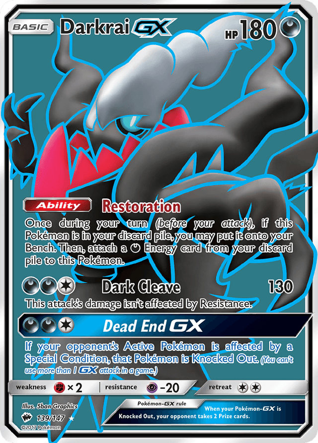 Darkrai-GX — Burning Shadows #139