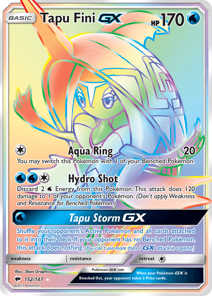 Tapu Fini-GX — Burning Shadows #152