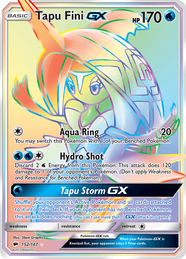 Tapu Fini-GX — Burning Shadows #152