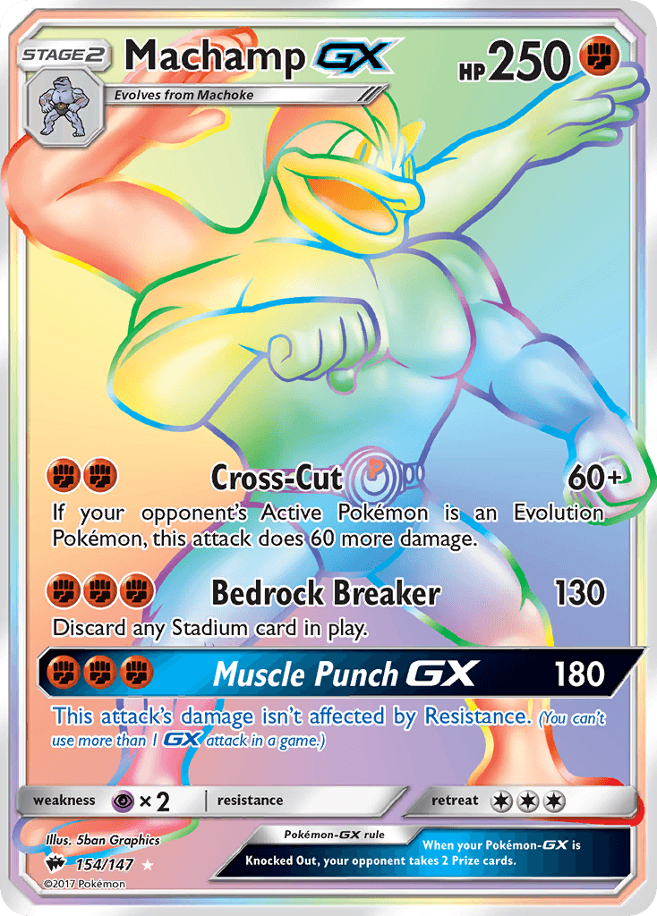 Machamp-GX — Burning Shadows #154