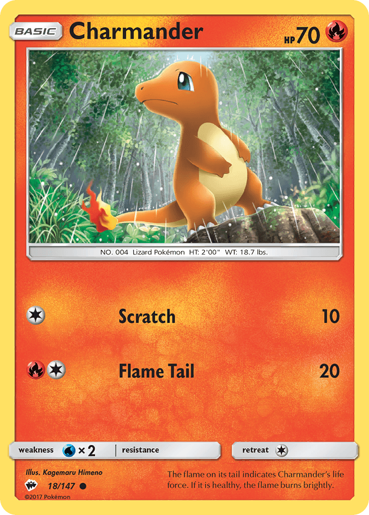 Charmander — Burning Shadows #18