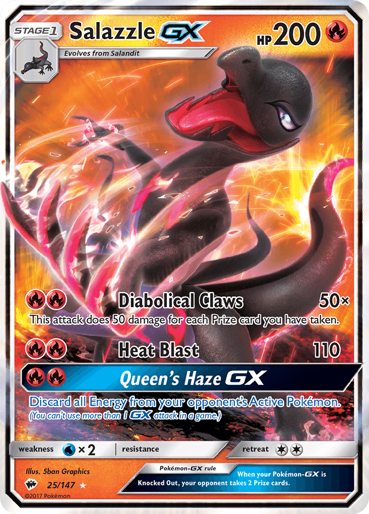Salazzle-GX — Burning Shadows #25