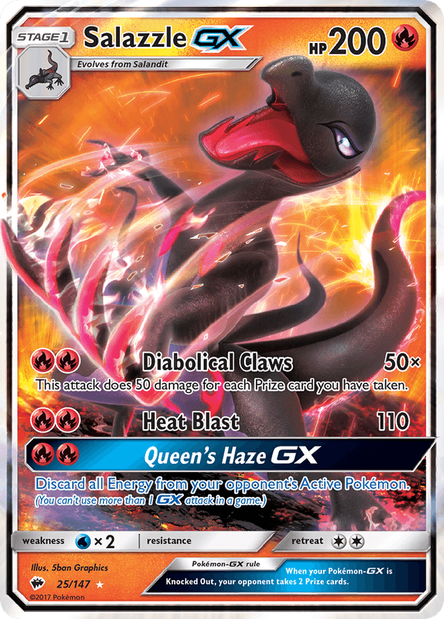 Salazzle-GX — Burning Shadows #25