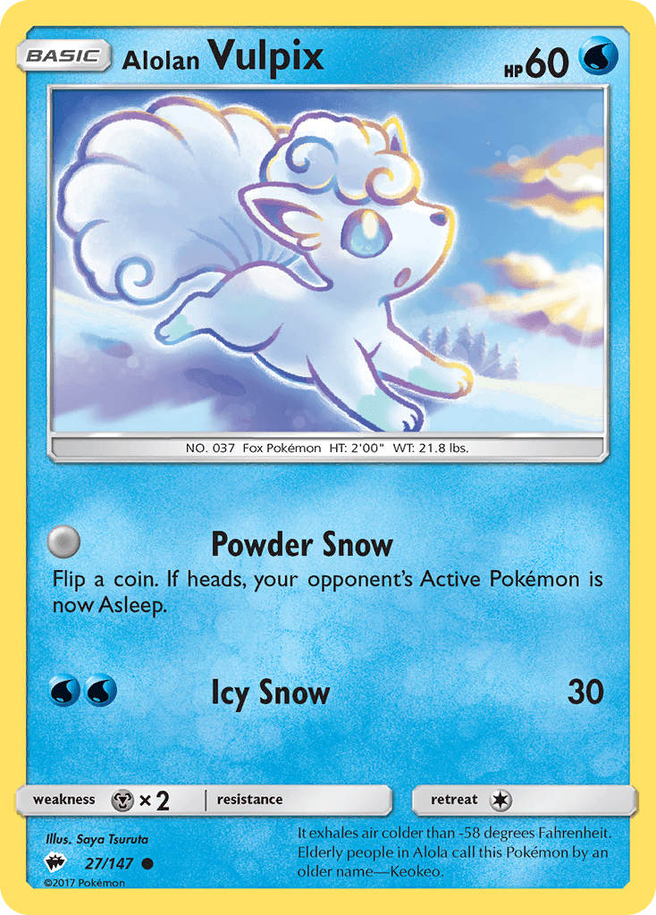 Alolan Vulpix — Burning Shadows #27