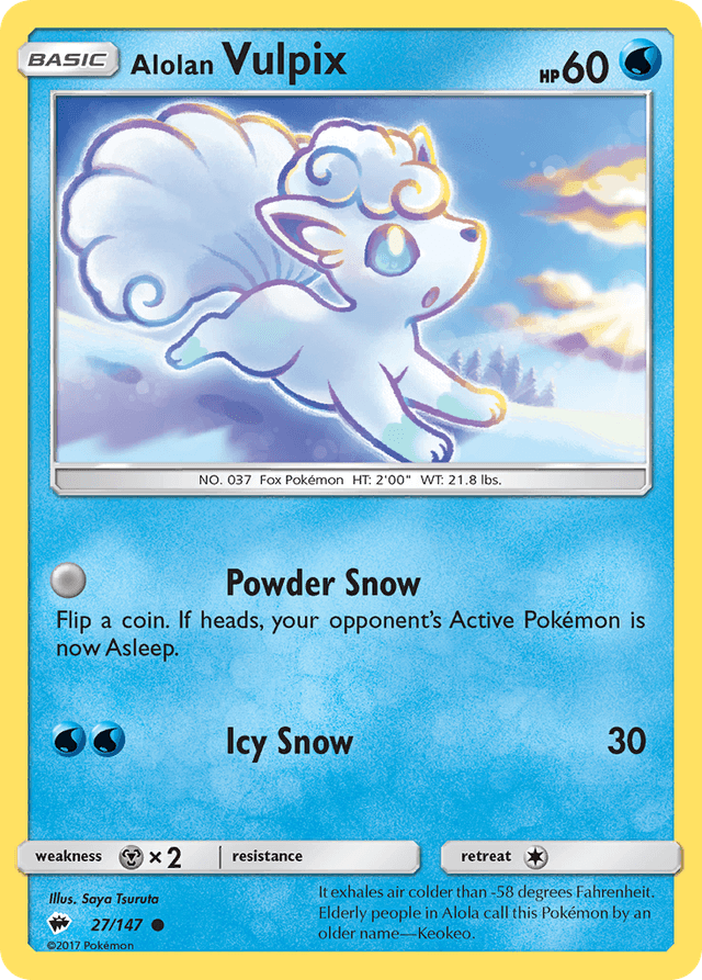 Alolan Vulpix — Burning Shadows #27