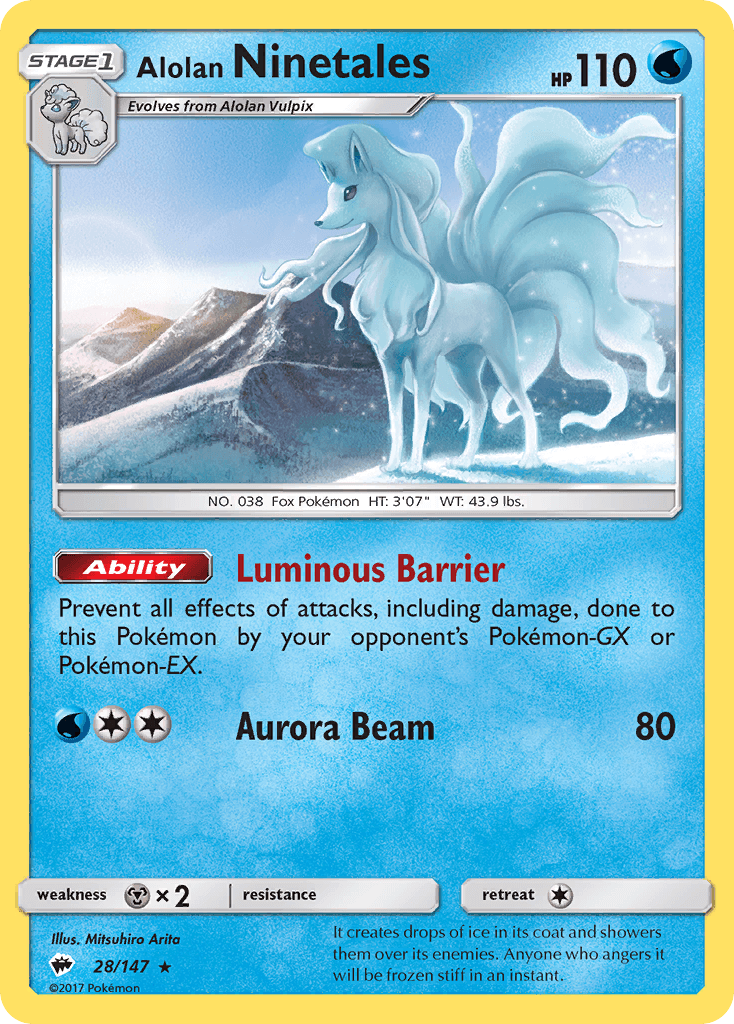 Alolan Ninetales — Burning Shadows #28