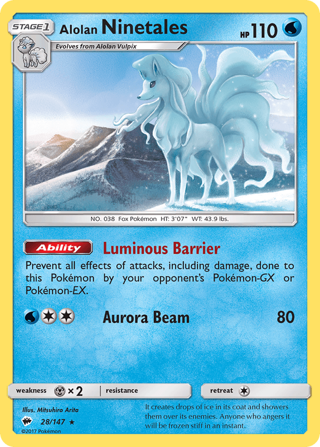 Alolan Ninetales — Burning Shadows #28