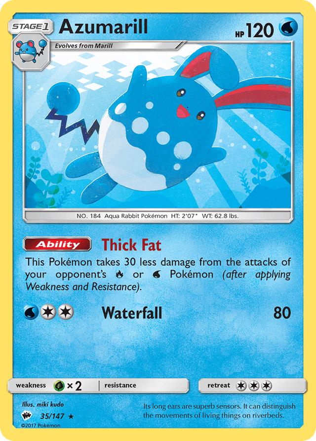 Azumarill — Burning Shadows #35