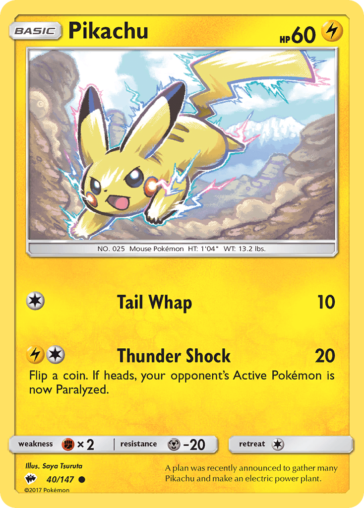 Pikachu — Burning Shadows #40