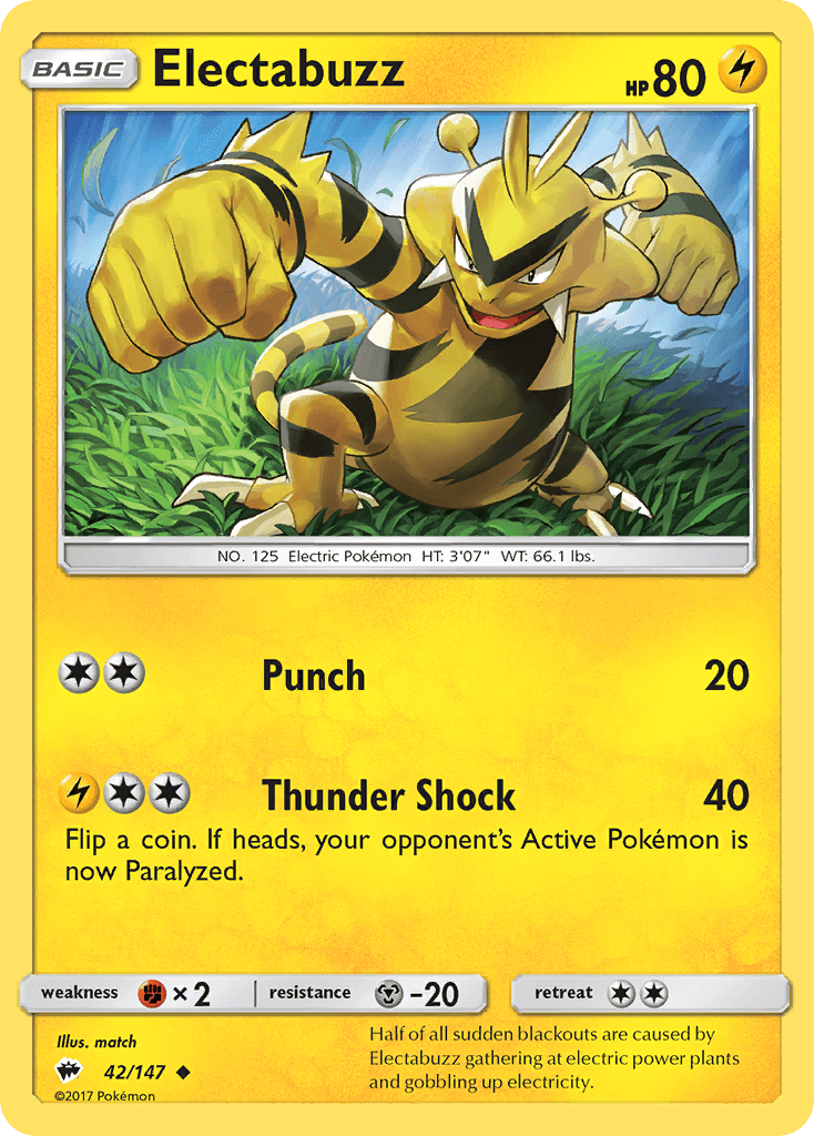 Electabuzz — Burning Shadows #42