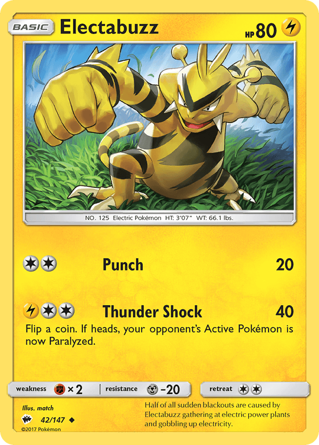 Electabuzz — Burning Shadows #42