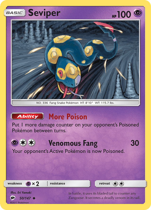 Seviper — Burning Shadows #50