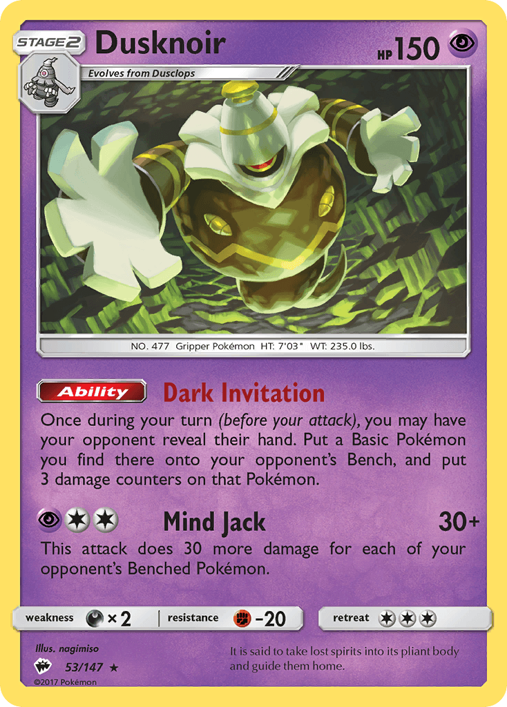 Dusknoir — Burning Shadows #53