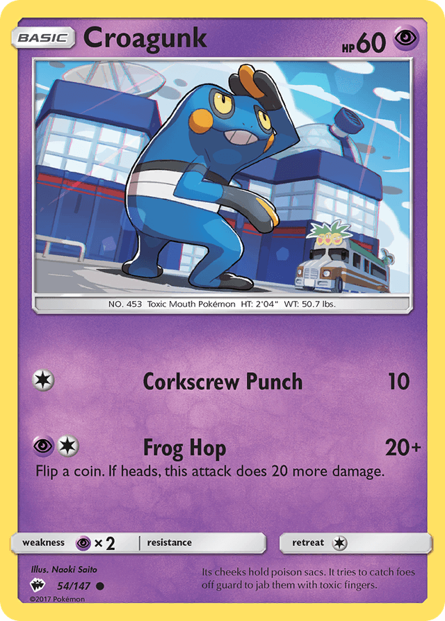Croagunk — Burning Shadows #54