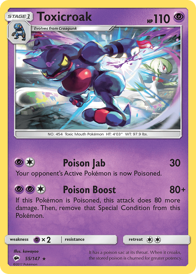 Toxicroak — Burning Shadows #55