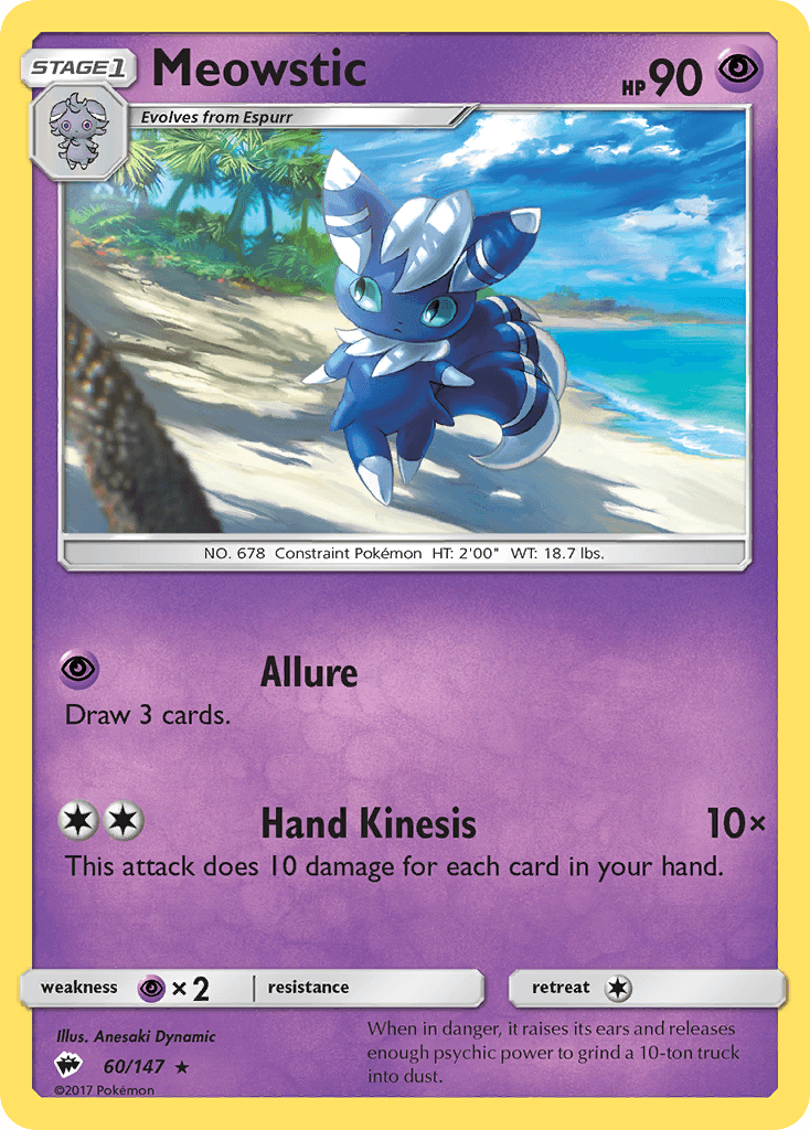 Meowstic — Burning Shadows #60