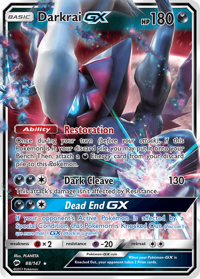 Darkrai-GX — Burning Shadows #88