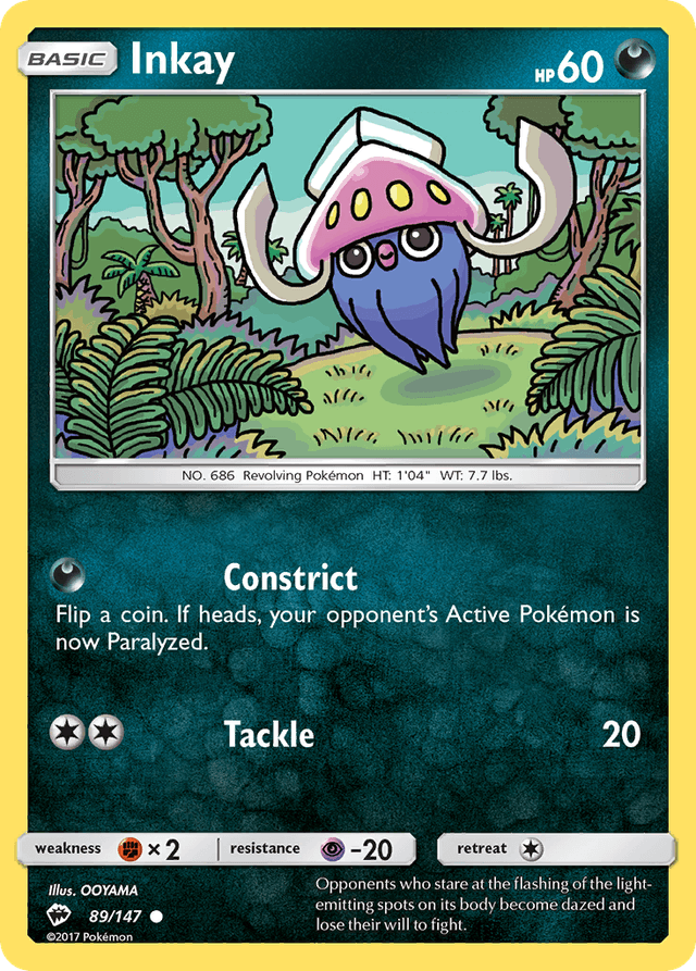 Inkay — Burning Shadows #89