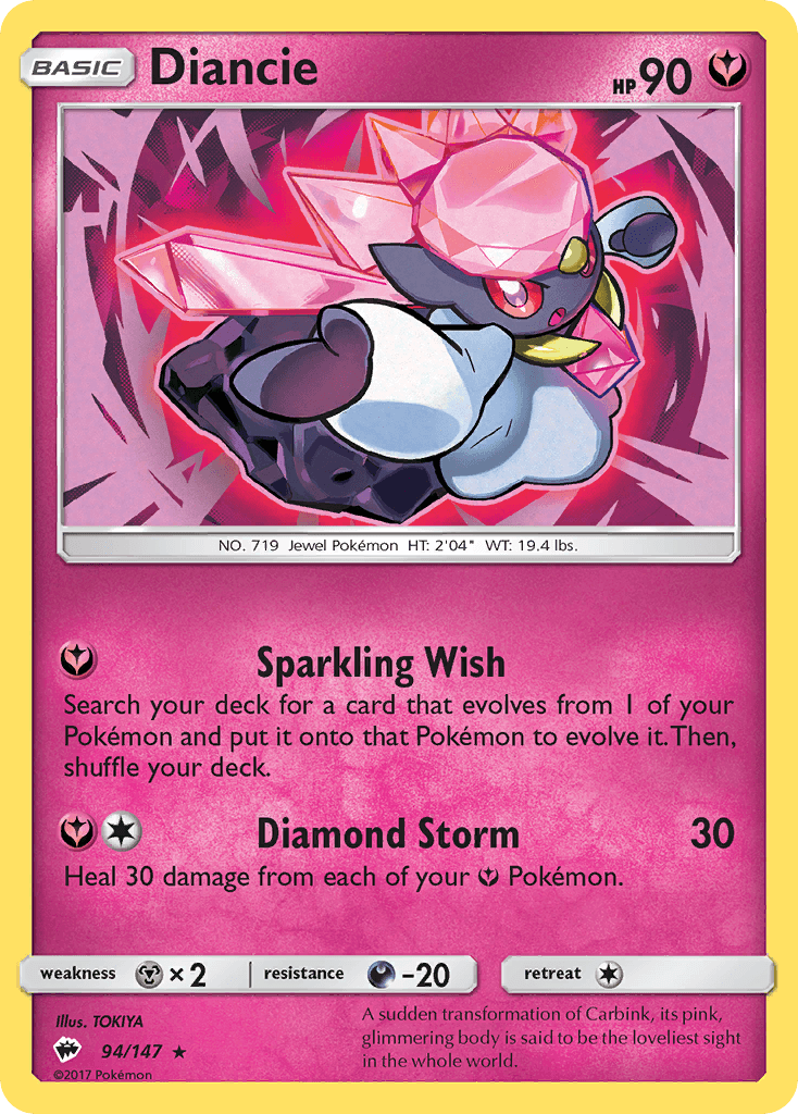 Diancie — Burning Shadows #94
